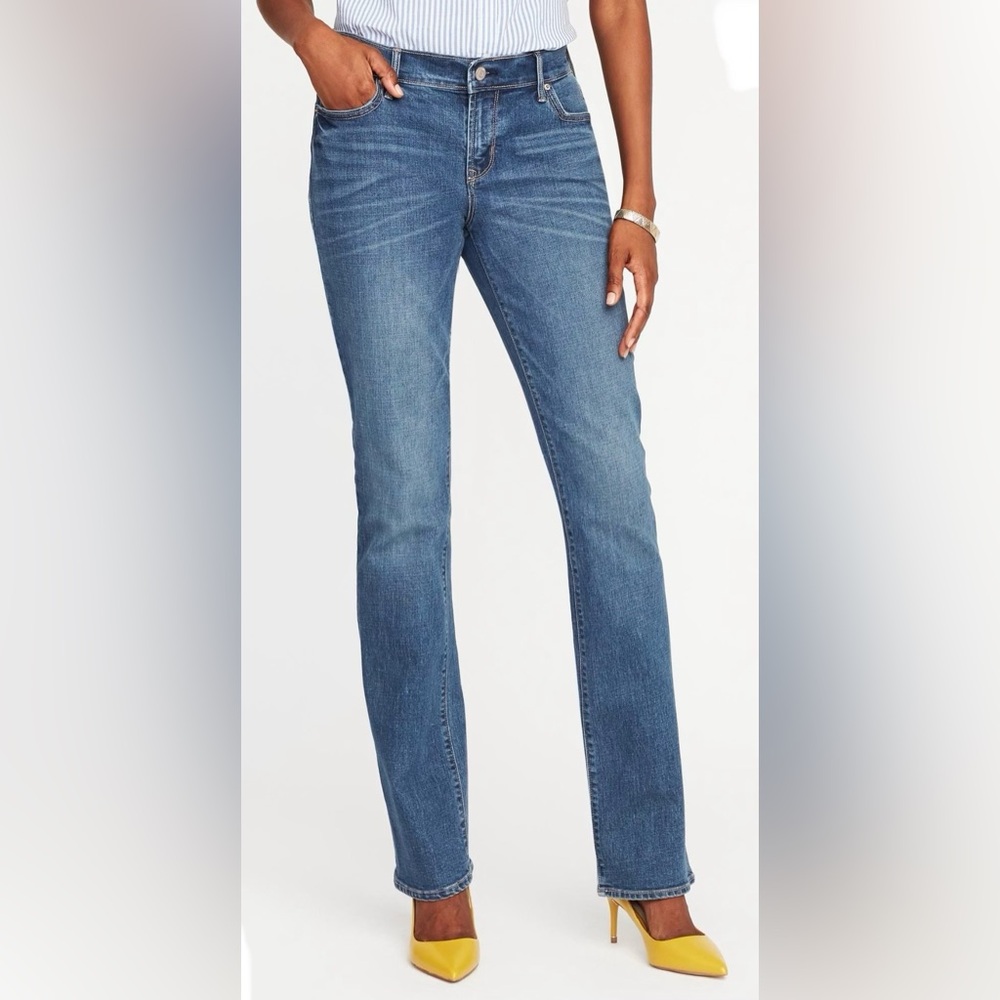 Old Navy Mid-Rise Original Boot-Cut Jeans 10 Long NWT